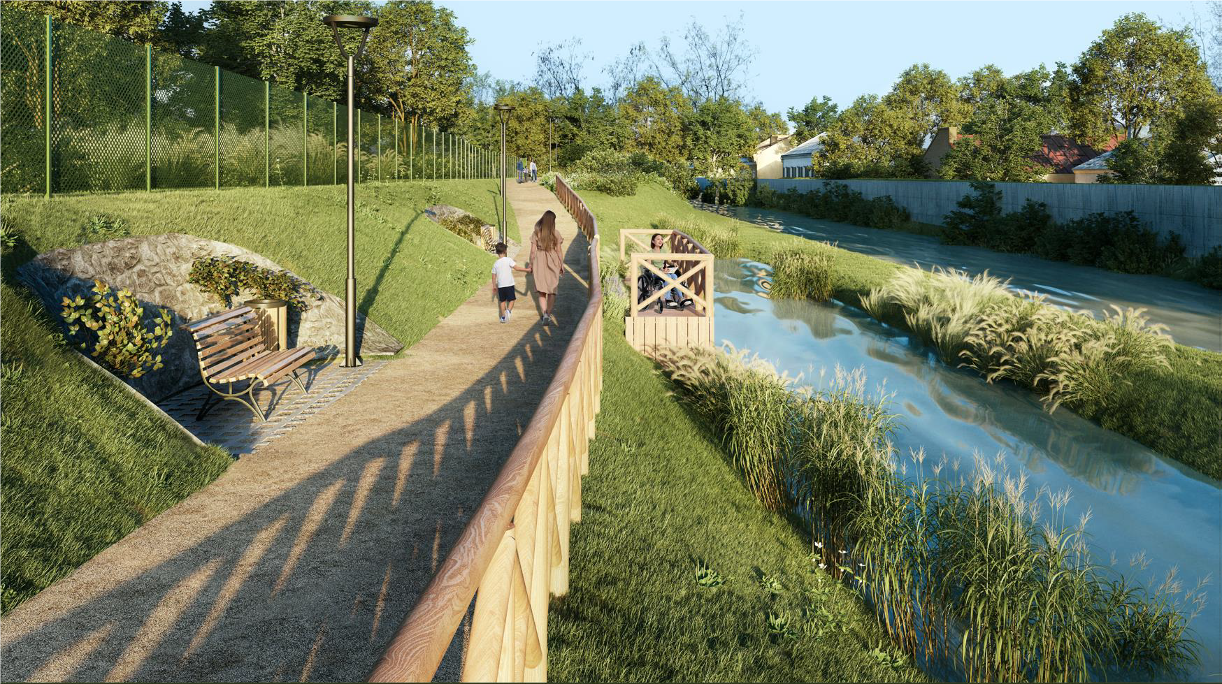 La nuova area verde di via Pasolini