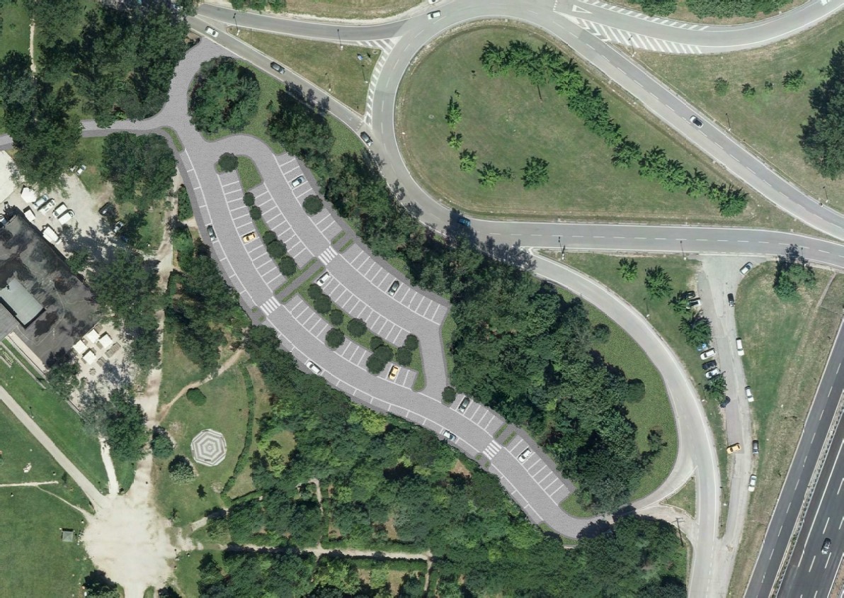 Render del nuovo parcheggio Render del nuovo parcheggio