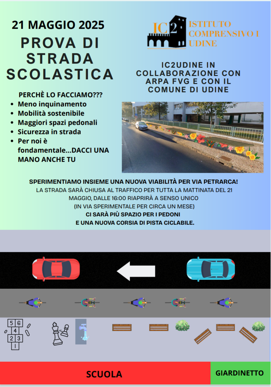 strada scolastica valussi Il volantino distribuito dai ragazzi ai residenti