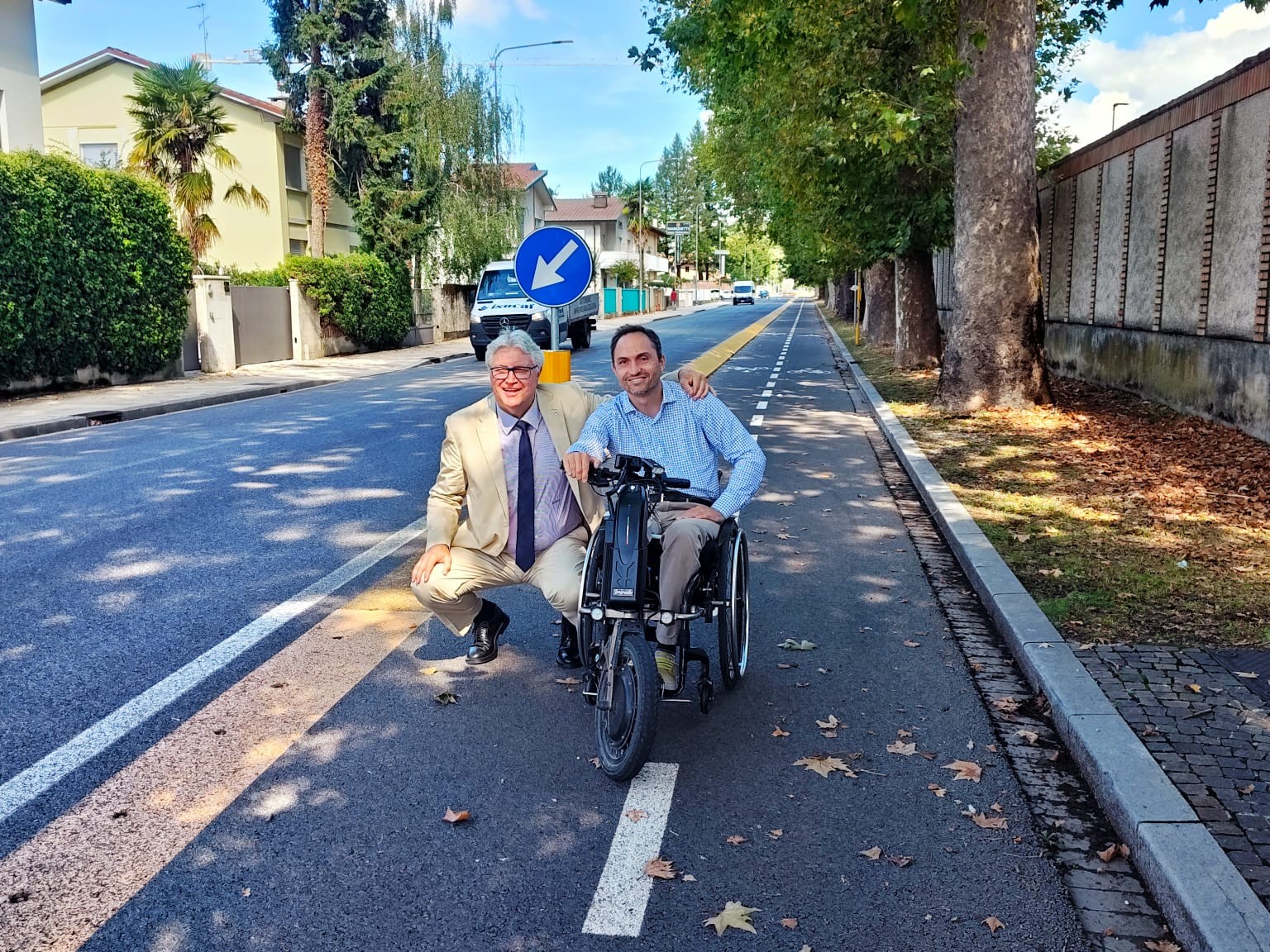 inaugurazione ciclabile udine feletto