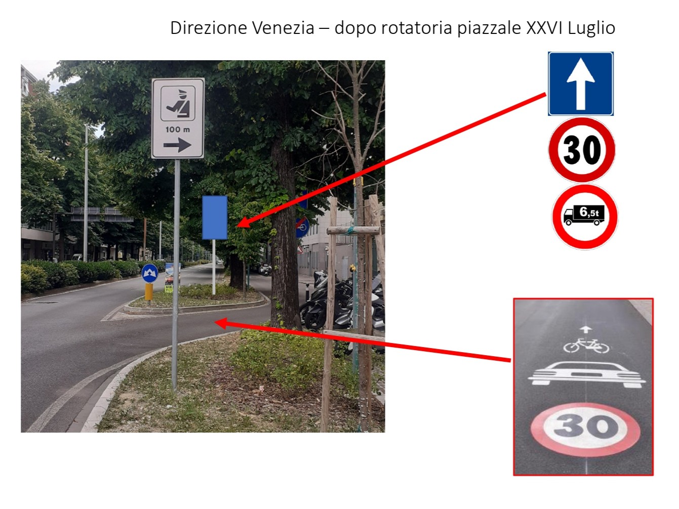 segnaletica viale venezia