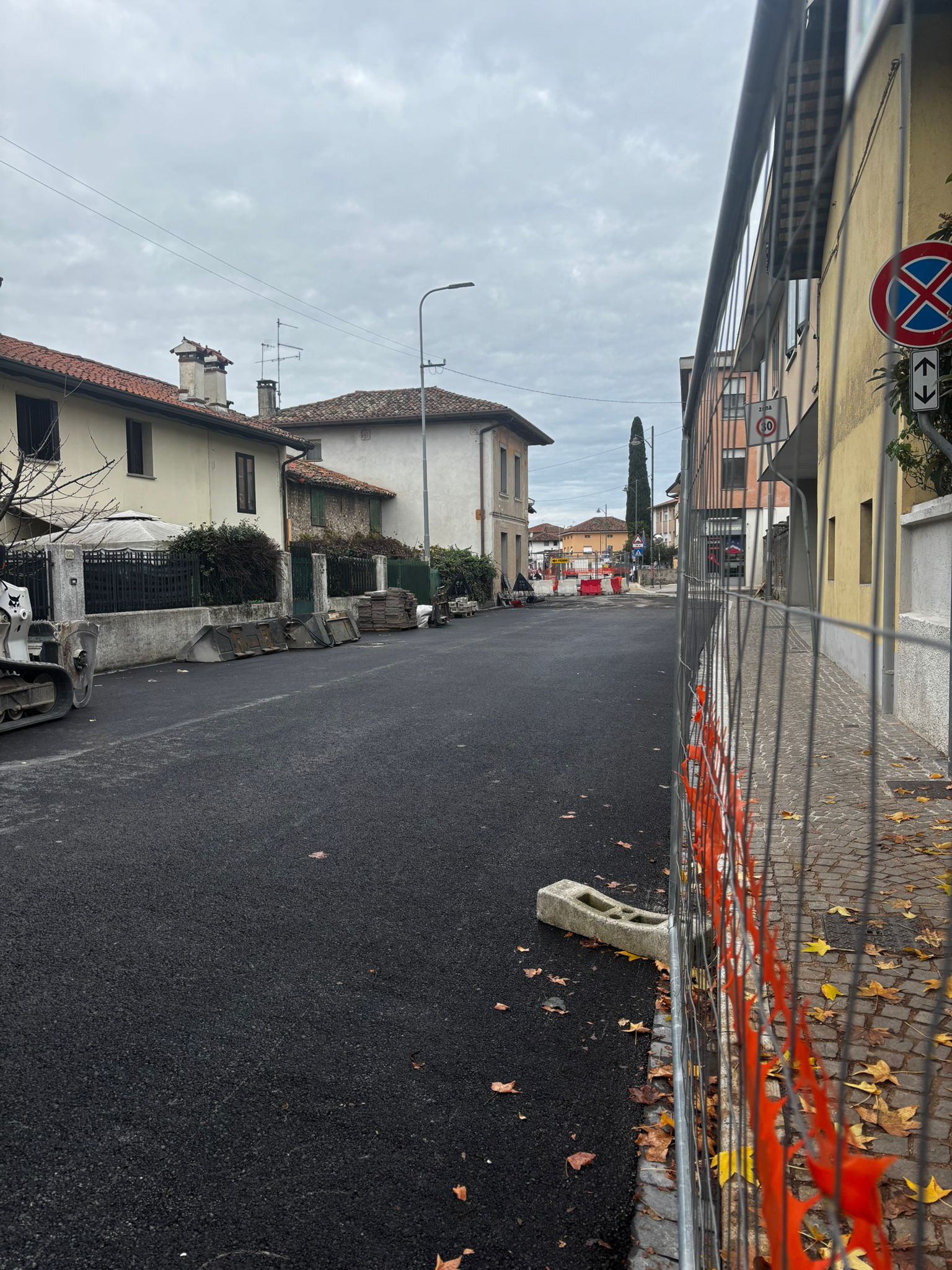 L'avanzamaneto del cantiere a Cussignacco