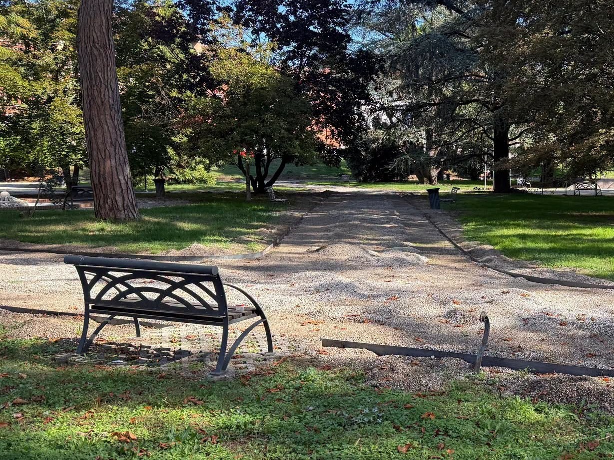 Lavori al giardino Loris Fortuna
